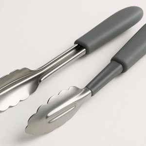 Stainless Steel Serving Tongs with Comfort Grip for Buffets and Parties