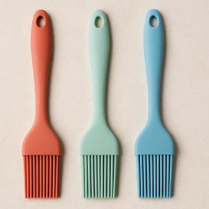 Set of 3 Silicone Pastry Brushes for Cooking Baking and Grilling Needs