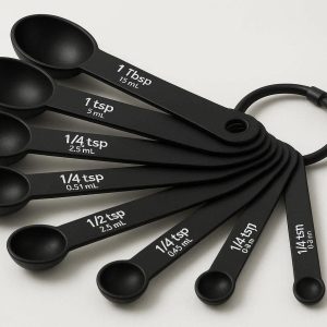 Stackable Measuring Spoon Set of 7 with Adjustable Ring