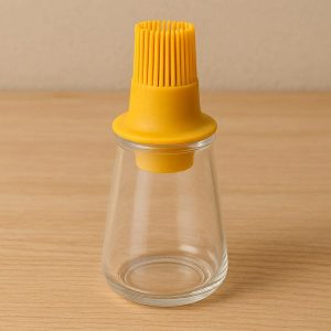 Silicone Oil Brush with Bottle for Kitchen Cooking and Baking