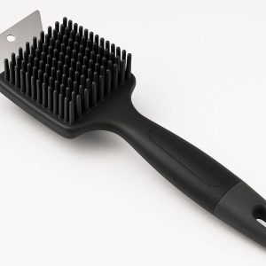 Silicone Grill Brush with Scraper for Deep Cleaning and Basting