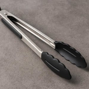 Stainless Steel Food Tongs Heat Resistant for Grilling Cooking and Serving